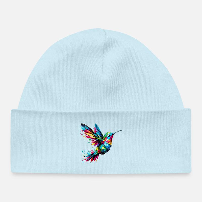Colibri - Bonnet bébé bio - bleu poudré