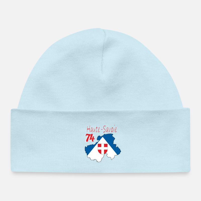 Haute-savoie - Bonnet bébé bio - bleu poudré