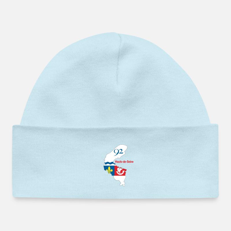 Hauts de seine - Bonnet bébé bio - bleu poudré