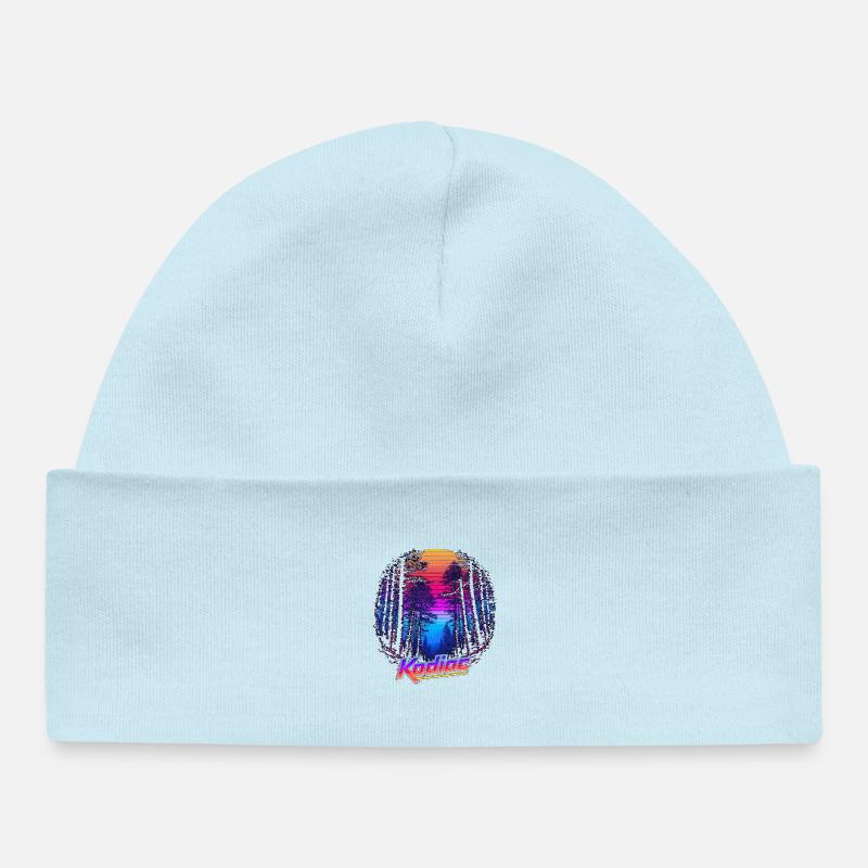 Néon Forrest - Bonnet bébé bio - bleu poudré