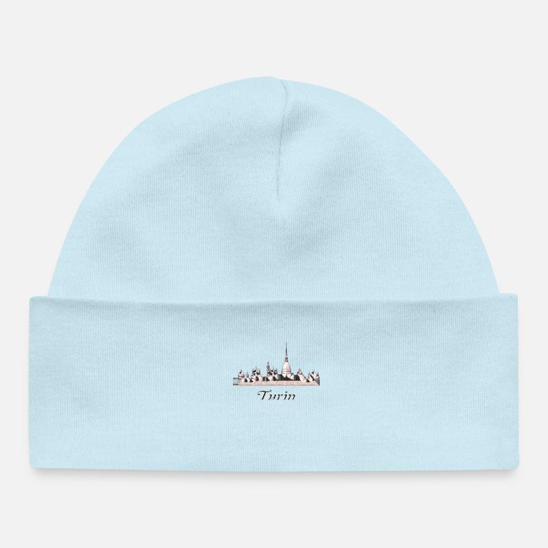 Turin - Bonnet bébé bio - bleu poudré