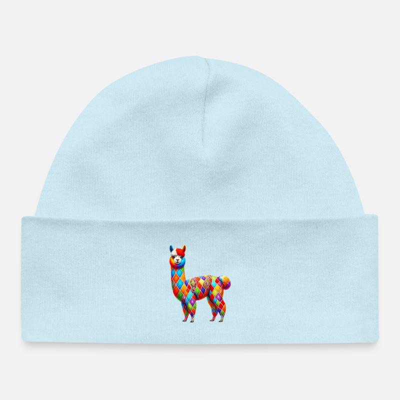 Alpaga - Bonnet bébé bio - bleu poudré