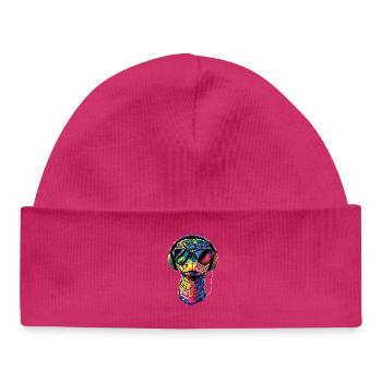 serpent, python, cobra, serpent à sonnettes, serpents - Bonnet bébé bio - hot pink - Devant