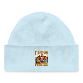 Ce n’est un problème que si vous perdez au jeu - Bonnet bébé bio - bleu poudré - Devant