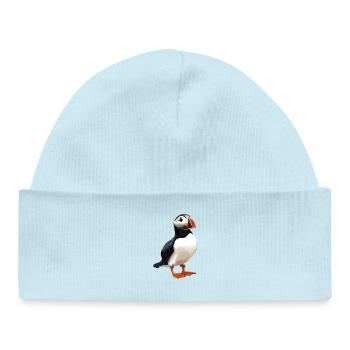 Puffin Papageientaucher - Baby Organic Mütze - Puderblau - Vorne