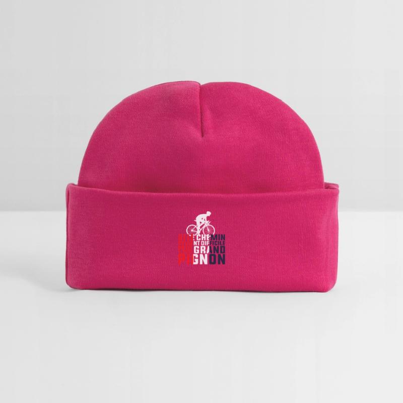 Si Le Chemin Devient Difficile - Cycliste Cadeau Bonnet bébé bio