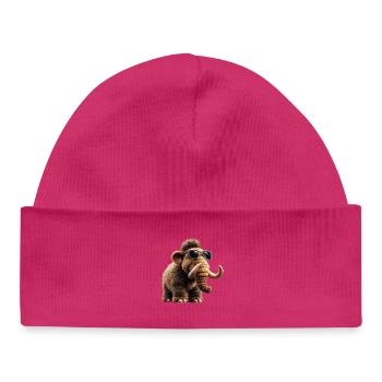 Mammouth Mammouth Laineux Âge glaciaire Mammouths Mammouth Doux - Bonnet bébé bio - hot pink - Devant