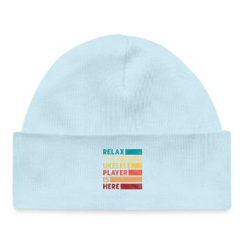 Hawaiian Ukulele Uke Retro Vintage - Baby Organic Beanie - powder blue - Front