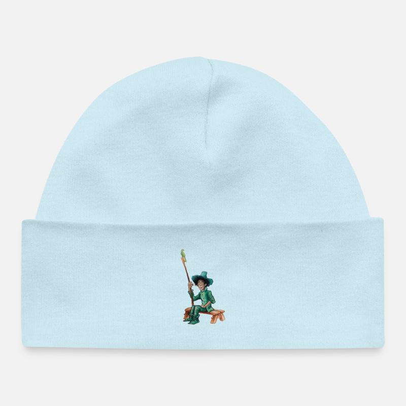 GreenVagrant, le vagabond vert - Bonnet bébé bio - bleu poudré