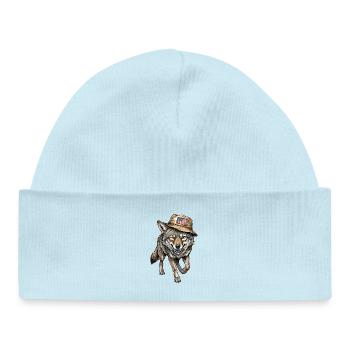 Ready for the wild USA road trip? - Baby Organic Beanie - powder blue - Front