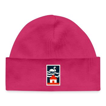 Haus am See - Graphik Design Art - Baby Organic Mütze - hot Pink - Vorne