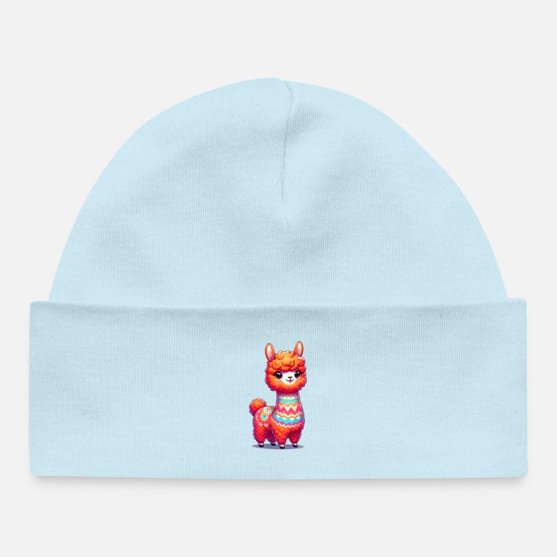 Alpaga - Bonnet bébé bio - bleu poudré