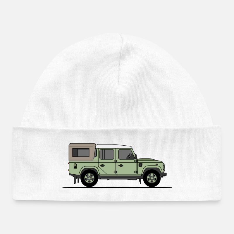Defender 110 - Pickup - Bonnet bébé bio - blanc