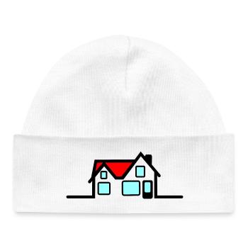 Haus - Baby Organic Mütze - Weiß - Vorne