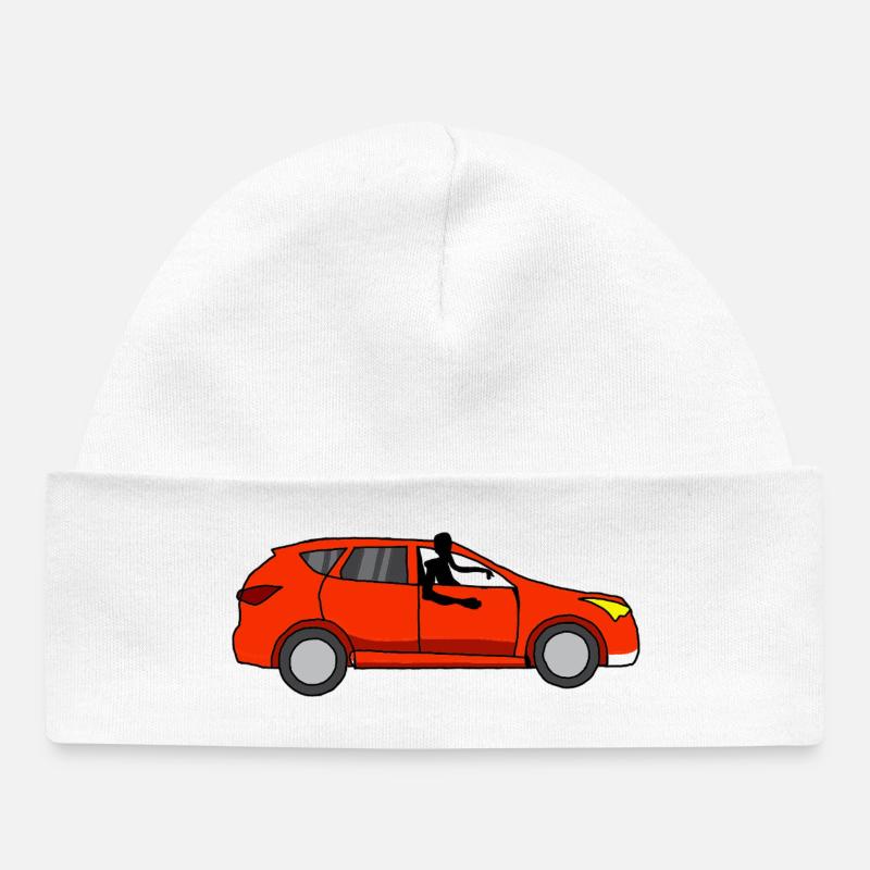 En voiture Simone - Bonnet bébé bio - blanc