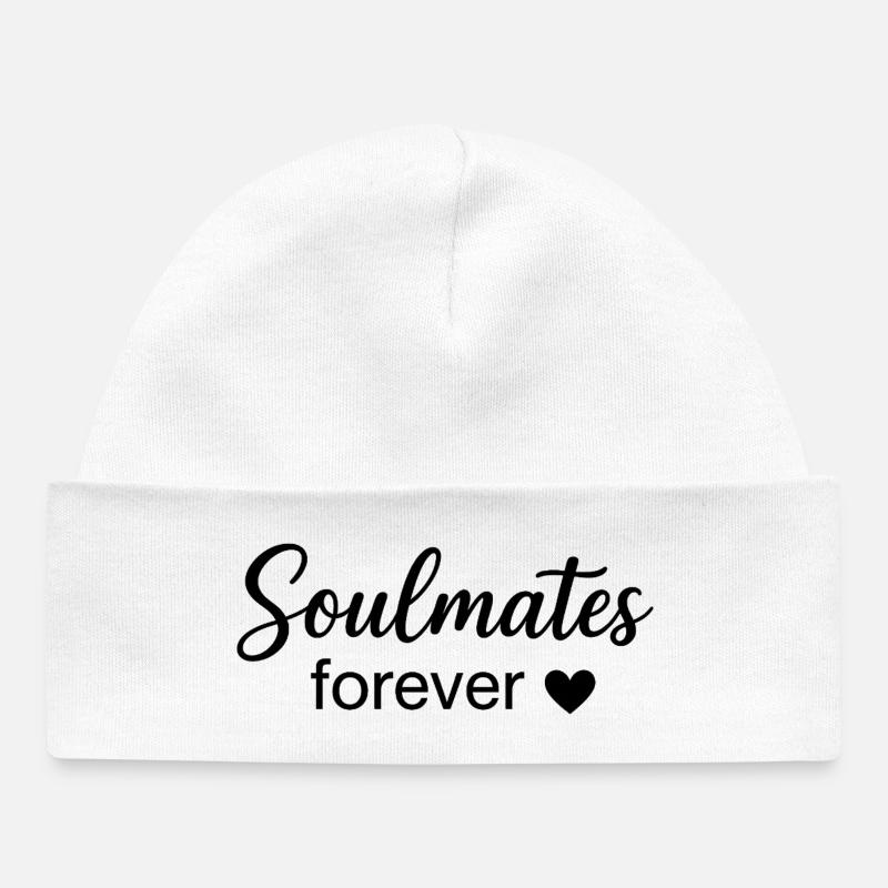 Âmes éternelles Boho Scripture Design - Bonnet bébé bio - blanc