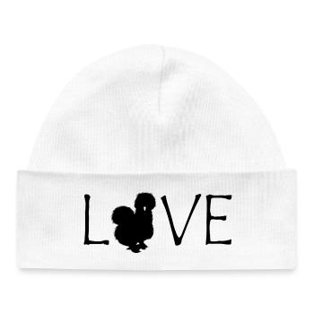 Silk Chicken - Baby Organic Beanie - white - Front
