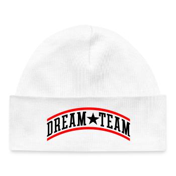Dream Team Teamwork - Baby Organic Mütze - Weiß - Vorne