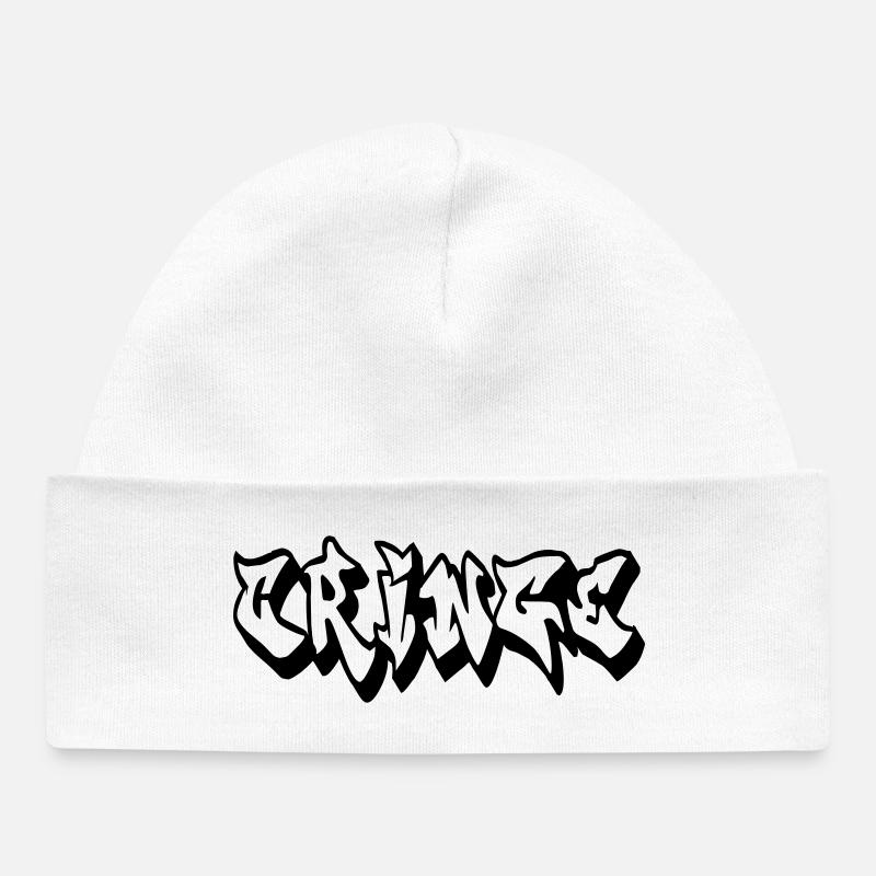 Vicarious embarrassment - Baby Organic Beanie - white