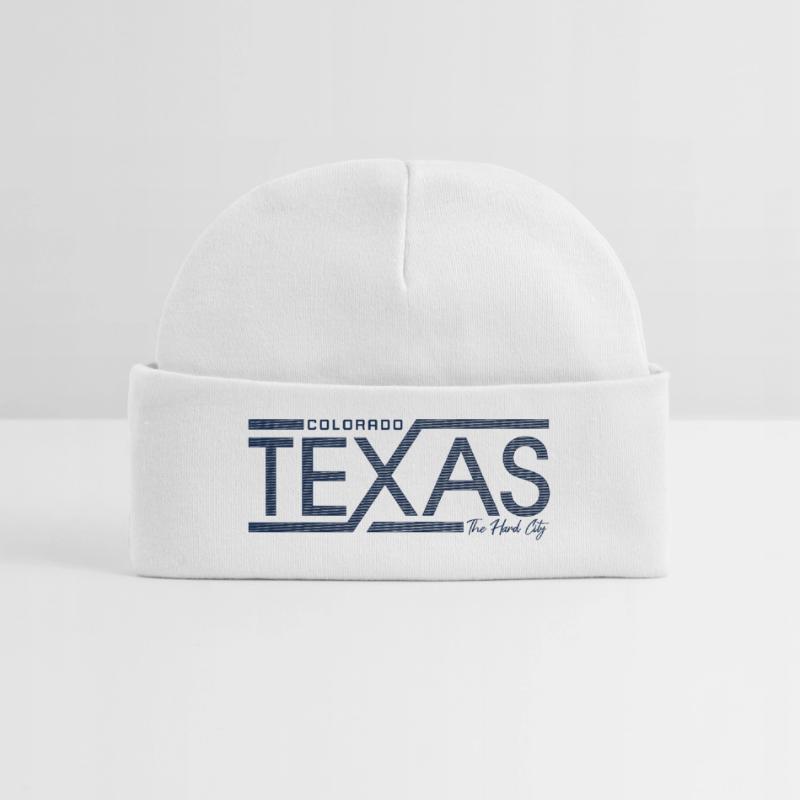 Texas Stripes Retro State Panel Baby Organic Mütze