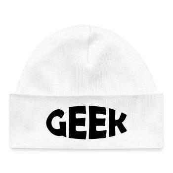 GEEK - Baby Organic Mütze - Weiß - Vorne
