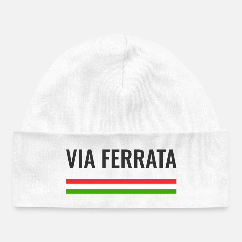 Via Ferrata Italie - Bonnet bébé bio - blanc