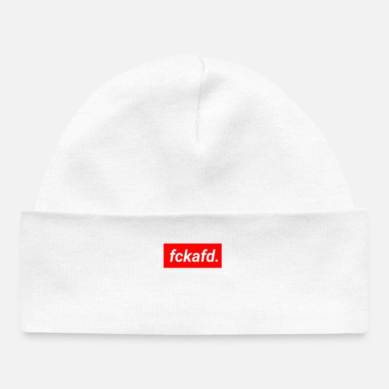 FCKAFD - Bonnet bébé bio - blanc
