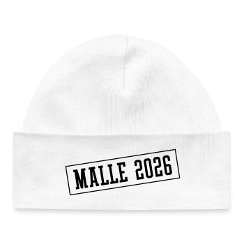 Malle 2026 - Bonnet bébé bio - blanc - Devant