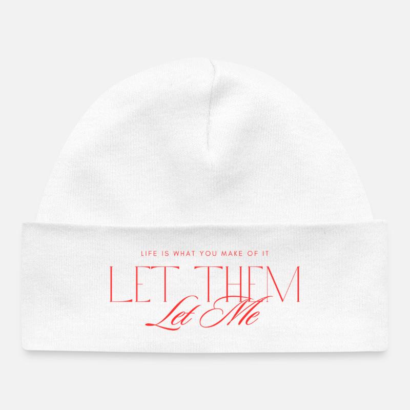 Let Them Mindset - Baby Organic Beanie - white
