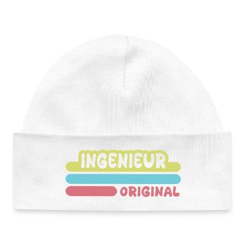 Engineer - Baby Organic Beanie - white - Front