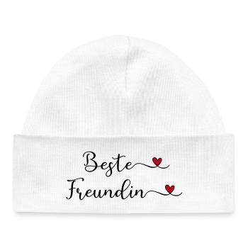 Meilleur ami - Bonnet bébé bio - blanc - Devant