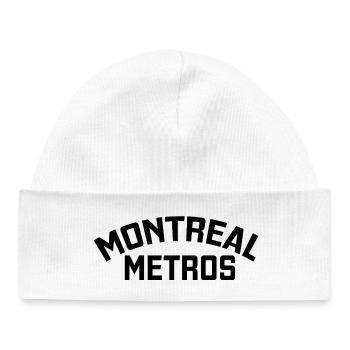 Métro de Montréal - Bonnet bébé bio - blanc - Devant