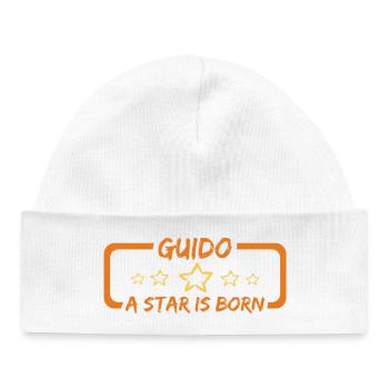 Gift Guido - Bonnet bébé bio - blanc - Devant