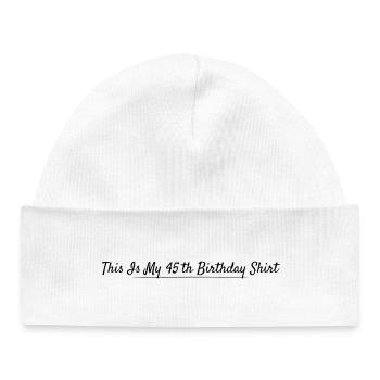 45th Anniversary 45 Years Anniversary - Baby Organic Beanie - white - Front