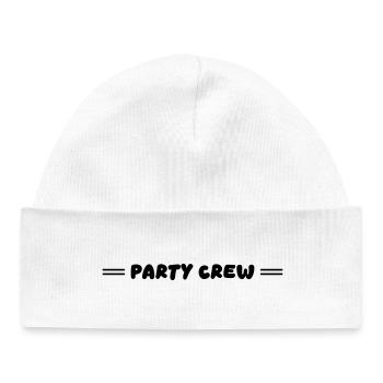 Équipe de fête - Bonnet bébé bio - blanc - Devant
