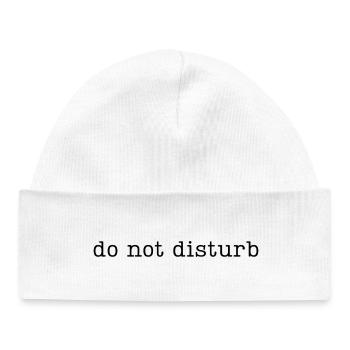 do not disturb - Baby Organic Beanie - white - Front
