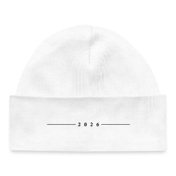 Ligne 2026 - Bonnet bébé bio - blanc - Devant