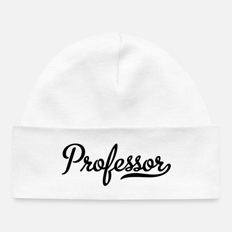 professor - Baby Organic Beanie - white