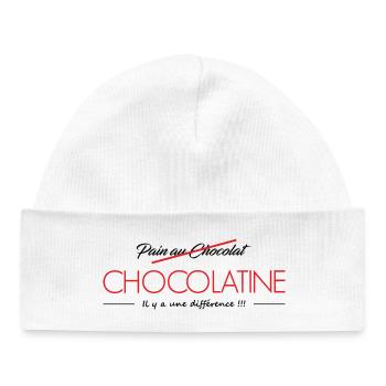 VS Chocolatine Chocolate Bread - Baby Organic Beanie - white - Front
