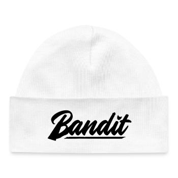 bandit motorcycle rebell patch sticker stickers - Baby Organic Beanie - white - Front