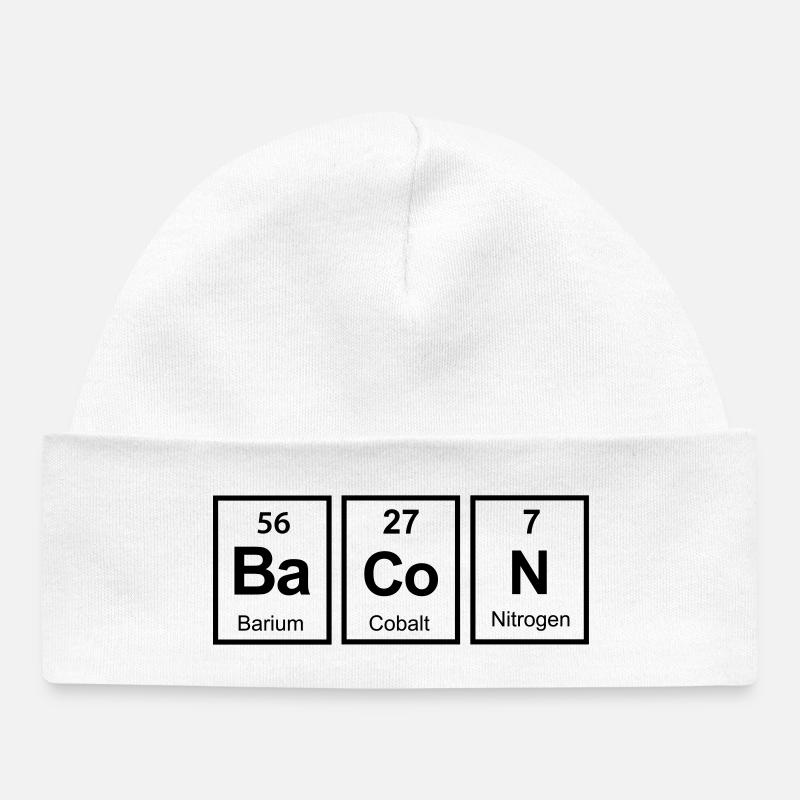 bacon - Bonnet bébé bio - blanc