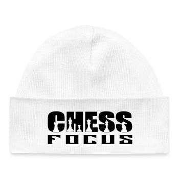 Chess Focus - Baby Organic Beanie - white - Front