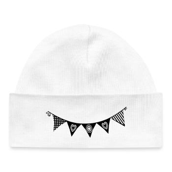 Pennant Chain Swedish Swedish House Pennant - Bonnet bébé bio - blanc - Devant