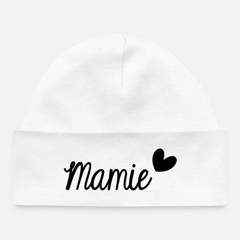 MAMIE - Bonnet bébé bio - blanc