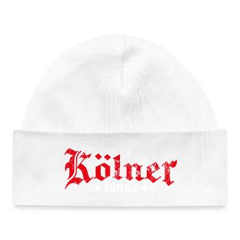 Kölner Jungs - Baby Organic Mütze - Weiß - Vorne