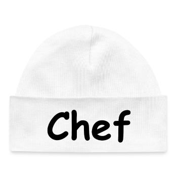 Chef  - Baby Organic Mütze - Weiß - Vorne