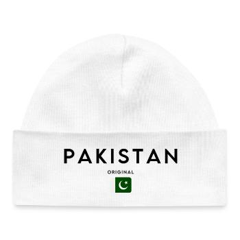 Pakistani pride, minimalist sleek design - Baby Organic Beanie - white - Front