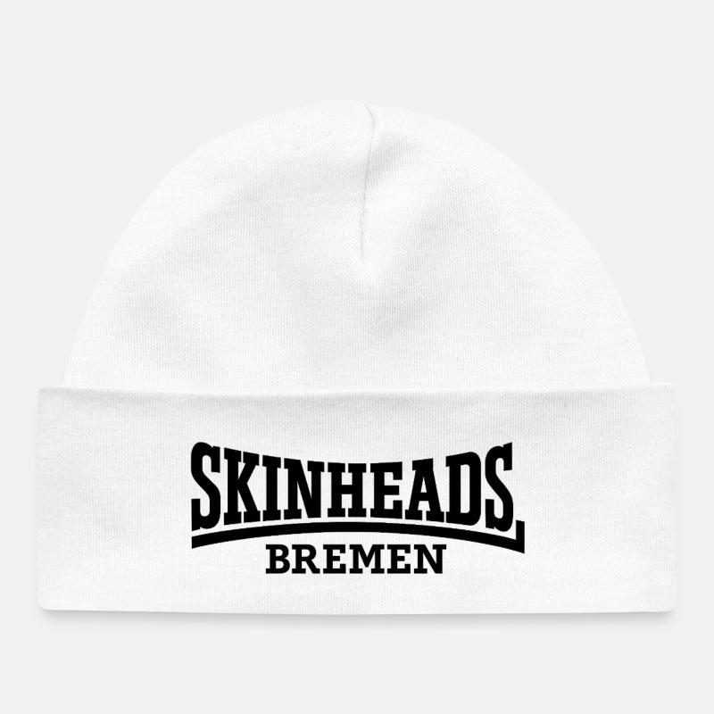Skinheads Brême - Bonnet bébé bio - blanc