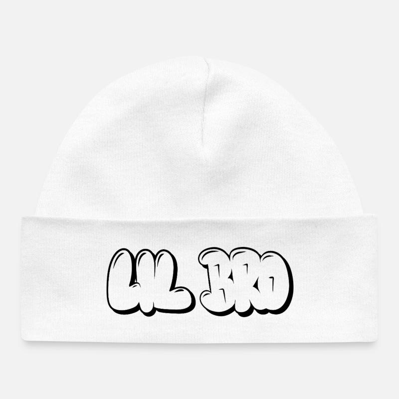 Lil Bro - Bonnet bébé bio - blanc