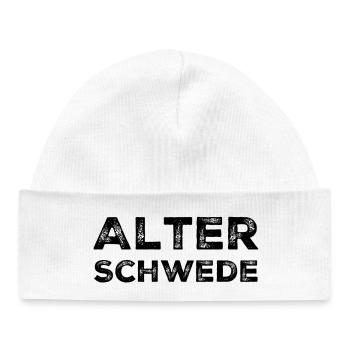 Alter Schwede Lustiger Ausdruck Spruch - Baby Organic Mütze - Weiß - Vorne